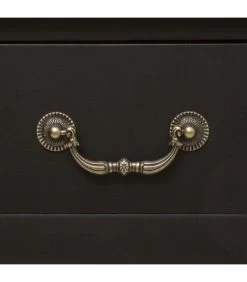 ATMOSPHERA Console Classique Noir Et Bois 2 Tiroirs 87x34x78cm -Produits Menagers Boutique console classique noir et bois 2 tiroirs 87x34x78cm 5