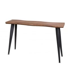 Console D'Entrée Bois Et Métal Noir - Longueur 120cm