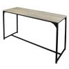 Console D'Entrée En Bois Et Métal Noir - Longueur 120cm -Produits Menagers Boutique console d entree en bois et metal noir longueur 120cm