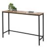 Console D'Entrée Simple En Bois Et Métal Noir - Longueur 105cm -Produits Menagers Boutique console d entree simple en bois et metal noir longueur 105cm