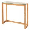 Console Design Bois Et Plateau En Verre Trempé - Longueur 100cm 2 Console Design Bois Et Plateau En Verre Trempé - Longueur 100cm -Produits Menagers Boutique console design bois et plateau en verre trempe longueur 100cm