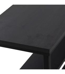 Console En Métal Et Bois Noir 2 Plateaux 100x30x75cm 10 Console En Métal Et Bois Noir 2 Plateaux 100x30x75cm -Produits Menagers Boutique console en metal et bois noir 2 plateaux 100x30x75cm 3