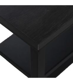 Console En Métal Et Bois Noir 2 Plateaux 100x30x75cm 11 Console En Métal Et Bois Noir 2 Plateaux 100x30x75cm -Produits Menagers Boutique console en metal et bois noir 2 plateaux 100x30x75cm 4