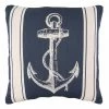 Coussin Bleu Et Blanc Grand Ancre