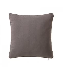 Coussin Carré Coton Et Polyester Gris - 45x45cm
