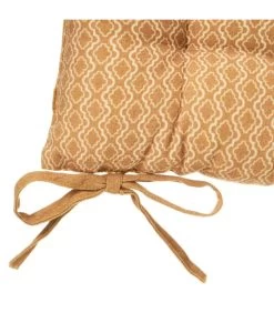 Coussin De Chaise Carré à Motifs Jaunes 40x40cm -Produits Menagers Boutique coussin de chaise carre a motifs jaunes 40x40cm 2