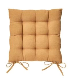 Coussin De Chaise Carré à Motifs Jaunes 40x40cm -Produits Menagers Boutique coussin de chaise carre a motifs jaunes 40x40cm 3