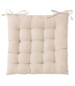 Coussin De Chaise Carré Beige