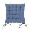 Coussin De Chaise Carré Bleu - 40x40x7cm -Produits Menagers Boutique coussin de chaise carre bleu 40x40x7cm