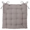 ATMOSPHERA Coussin De Chaise Carré Gris 38x38x6cm -Produits Menagers Boutique coussin de chaise carre gris 38x38x6cm
