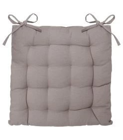 ATMOSPHERA Coussin De Chaise Carré Gris 38x38x6cm