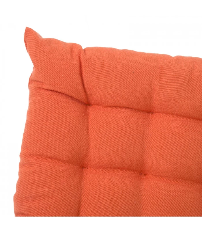 Coussin De Chaise Carré Orange 4 Coussin De Chaise Carré Orange – Image 2