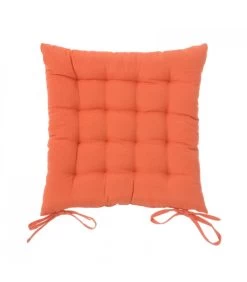 Coussin De Chaise Carré Orange