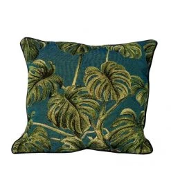Coussin Déco Feuille Tropicale Philodendron