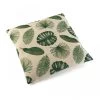 Coussin Décoratif Carré Feuilles Vertes Tropique En Polyester Effet Lin -Produits Menagers Boutique coussin decoratif carre feuilles vertes tropique en polyester effet lin