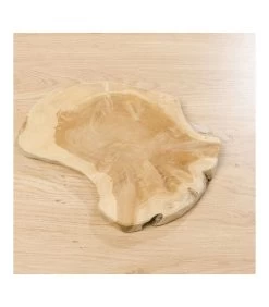 Décoration Centre De Table Rondelle De Bois Teck Naturel - Diamètre 32cm -Produits Menagers Boutique decoration centre de table rondelle de bois teck naturel diametre 32cm 3