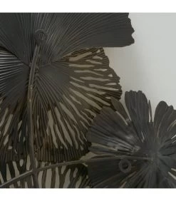 Décoration Murale En Métal Doré Fleurs 115x63x10cm -Produits Menagers Boutique decoration murale en metal dore fleurs 115x63x10cm 2