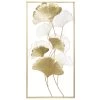 ATMOSPHERA Décoration Murale En Métal Doré Gingko 50x100cm -Produits Menagers Boutique decoration murale en metal dore gingko 50x100cm