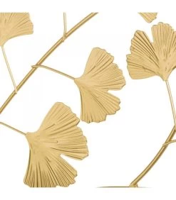 Décoration Murale Feuilles En Métal Doré - 53x56cm -Produits Menagers Boutique decoration murale feuilles en metal dore 53x56cm 2