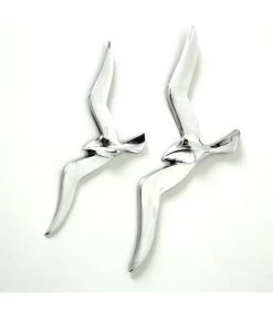 Décoration Murale Mouettes En Aluminium Argenté -Produits Menagers Boutique decoration murale mouettes en aluminium argente 2