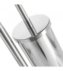 Dérouleur Papier Toilette + Brosse WC En Métal Chromé -Produits Menagers Boutique derouleur papier toilette brosse wc en metal chrome 4