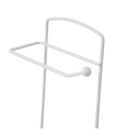 Dérouleur Papier Toilette Et Brosse WC Métal Blanc -Produits Menagers Boutique derouleur papier toilette et brosse wc metal blanc 3