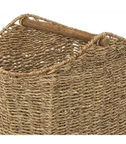 Dérouleur Papier WC Avec Réserve En Jonc De Mer Tressé -Produits Menagers Boutique derouleur papier wc avec reserve en jonc de mer tresse 2