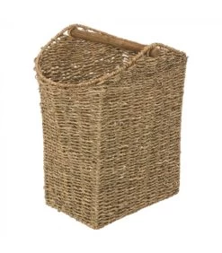 Dérouleur Papier WC Avec Réserve En Jonc De Mer Tressé