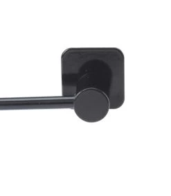 Dérouleur Papier WC Mural En Métal Noir - 15.3x12.8x3.5cm -Produits Menagers Boutique derouleur papier wc mural en metal noir 153x128x35cm 1