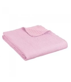 Dessus De Lit Rose - 180X260cm