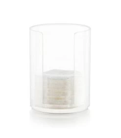 Distributeur De Cotons Démaquillants Disques En Acrylique Transparent