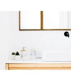 Distributeur De Savon En Résine Effet Marbre Blanc Et Bois -Produits Menagers Boutique distributeur de savon en resine effet marbre blanc et bois 2