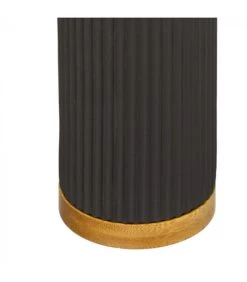 Distributeur De Savon Noir Et Bambou - 7x18cm -Produits Menagers Boutique distributeur de savon noir et bambou 7x18cm 2