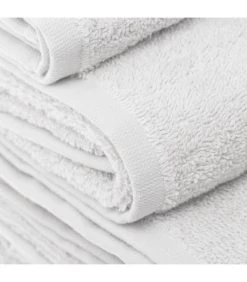 Drap De Bain / Drap De Douche 100% Coton Blanc - 70x140cm -Produits Menagers Boutique drap de bain drap de douche 100 coton blanc 70x140cm 2