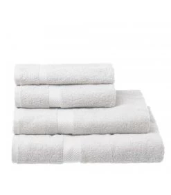 Drap De Bain / Drap De Douche 100% Coton Blanc - 70x140cm