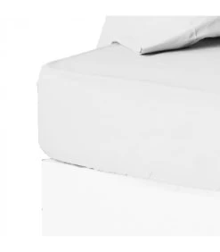 Drap Housse Blanc - 90x200cm