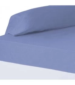Drap Housse Bleu - 180x200cm