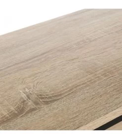 Étagère Basse Métal Noir Et Bois - Hauteur 76cm -Produits Menagers Boutique etagere basse metal noir et bois hauteur 76cm 2