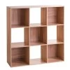 Étagère Bois 9 Casiers - 100.5x32x100.5cm -Produits Menagers Boutique etagere bois 9 casiers 1005x32x1005cm