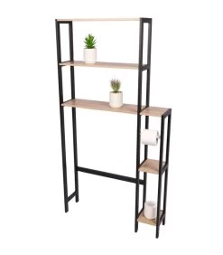 Étagère Contour WC + Dérouleur Papier WC - 78x20x150cm