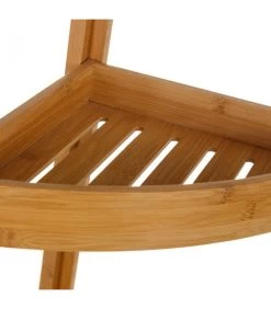 Étagère D'Angle Pour WC Ou Salle De Bain En Bambou -Produits Menagers Boutique etagere d angle pour wc ou salle de bain en bambou 3