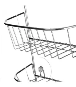 Étagère De Douche à Suspendre Double En Métal Chromé -Produits Menagers Boutique etagere de douche a suspendre double en metal chrome 2