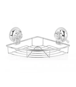 Étagère De Douche D'Angle En Inox à Ventouses