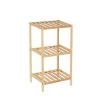 Étagère En Bois De Sapin Nature 3 Plateaux 35x30x70cm