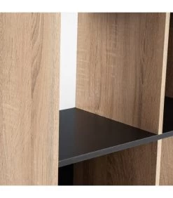 Étagère En MDF Bois Et Noir - 8 Casiers 7 Étagère En MDF Bois Et Noir - 8 Casiers -Produits Menagers Boutique etagere en mdf bois et noir 6 casiers 2