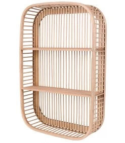 Étagère Murale 2 Niveaux Bois