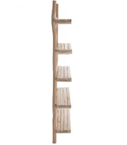 Étagère Murale En Bois Naturel 5 Plateaux - 75x25x180,5cm -Produits Menagers Boutique etagere murale en bois naturel 5 plateaux 75x25x1805cm 2