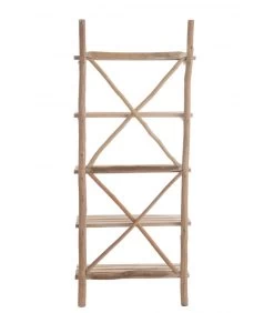 Étagère Murale En Bois Naturel 5 Plateaux - 75x25x180,5cm -Produits Menagers Boutique etagere murale en bois naturel 5 plateaux 75x25x1805cm 3