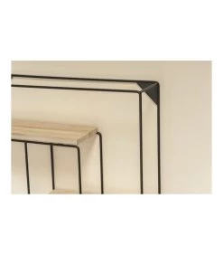 Étagère Murale En Métal Noir Et Bois -Produits Menagers Boutique etagere murale en metal noir et bois 3