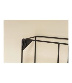 Étagère Murale En Métal Noir Et Bois -Produits Menagers Boutique etagere murale en metal noir et bois 4